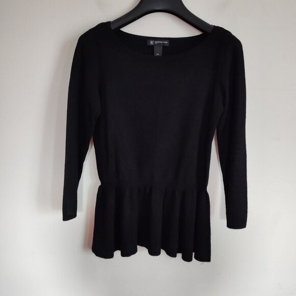 Ladies SZ PS Inc Black Three-Quarter Sleeve Sweater - Picture 1 of 3